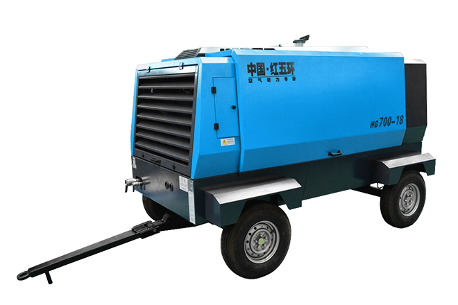 Portable screw air compressor